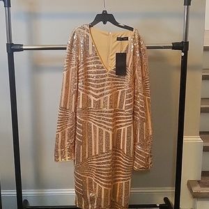 Rose Gold sequin dress